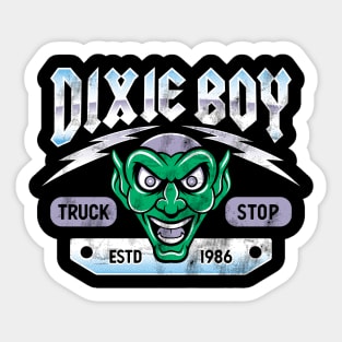 Dixie Boy Truck Stop - WITH BACK PRINT - Vintage Horror Sticker